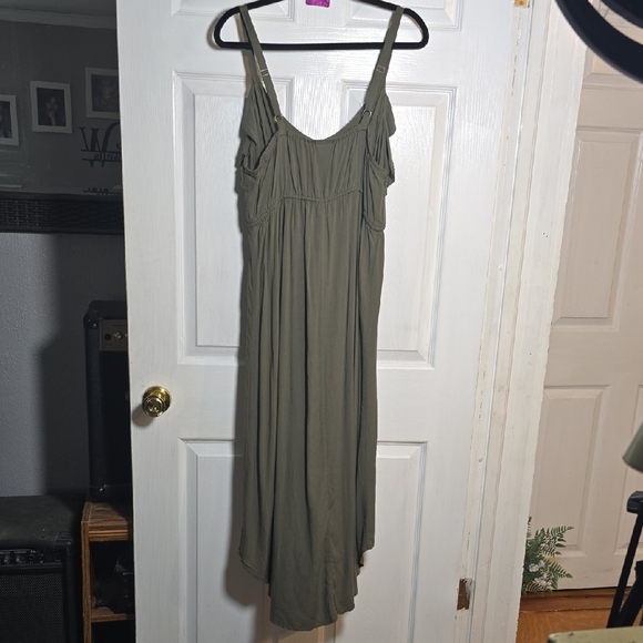 Torrid Sage Green High Low Dress - Picture 6 of 6
